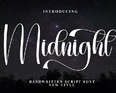 Midnight Calligraphy font