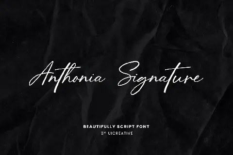 AnthoniaSignature font