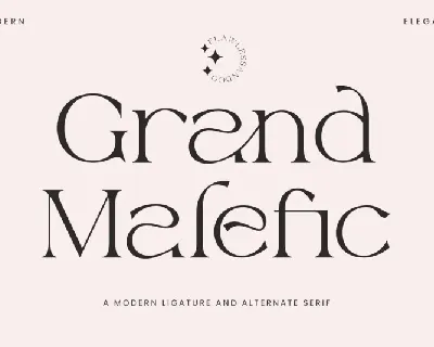 Grand Malefic font