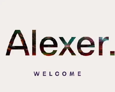 Alexer Family font