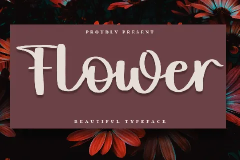 Flower font