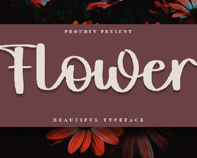 Flower font