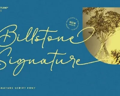 Billstone Signature font