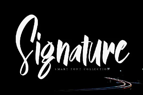 Signature font