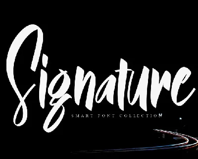 Signature font