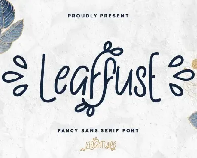 Leaffuse Display font