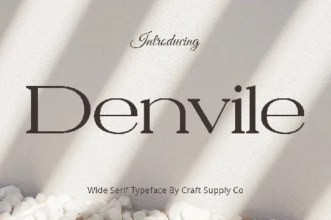 Denvile font