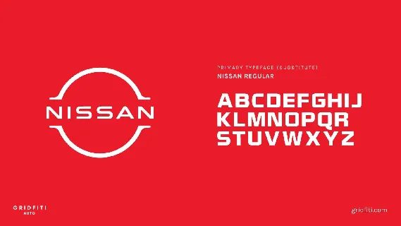 Nissan font