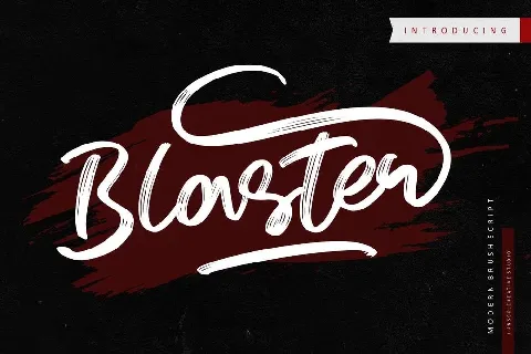 Blaster Brush font