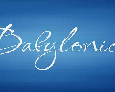 Babylonica font