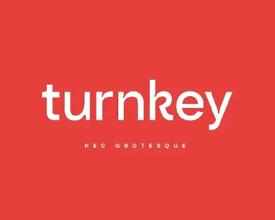 Turnkey Family font