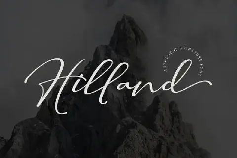 Hilland Script font