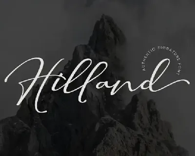 Hilland Script font