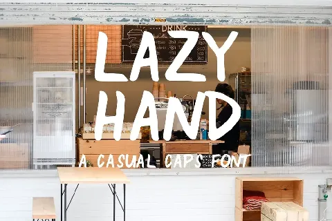 Lazy Hand font