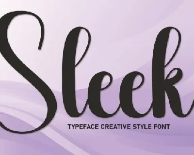 Sleek Script font