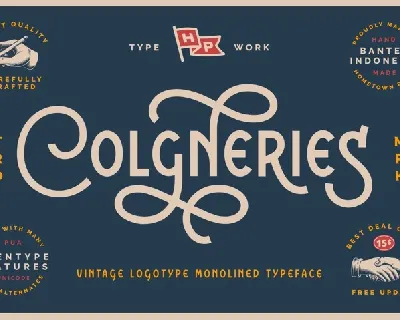 Colgneries font