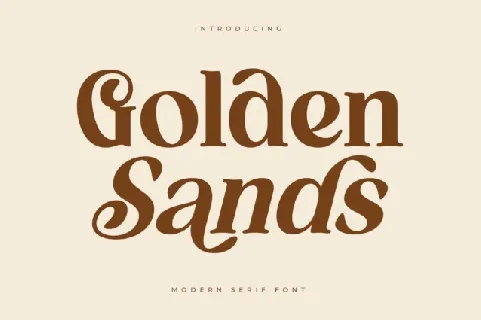 Golden Sands font