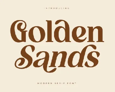 Golden Sands font