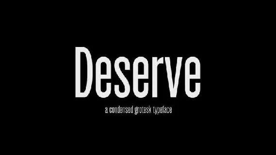 Deserve font