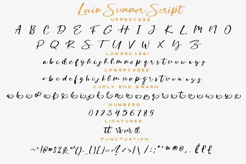 Lovin Summer font