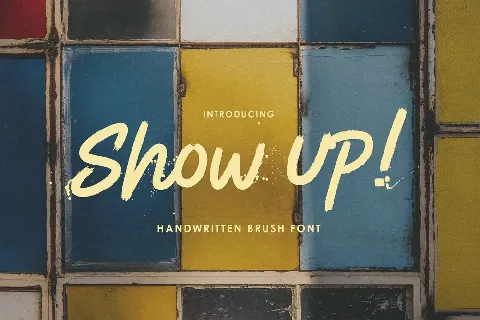 Show Up! Free Trial font
