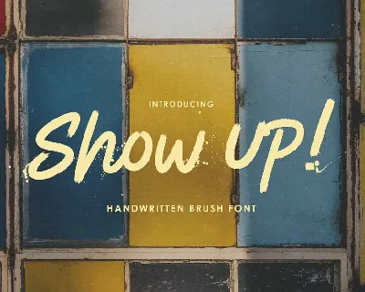 Show Up! Free Trial font