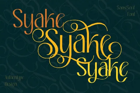 Syake Demo font