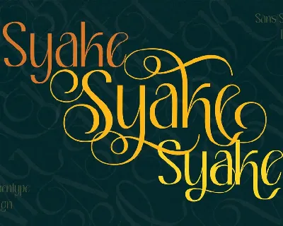 Syake Demo font