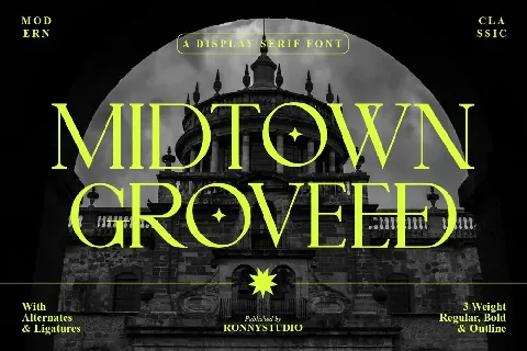 Midtown Groveed font