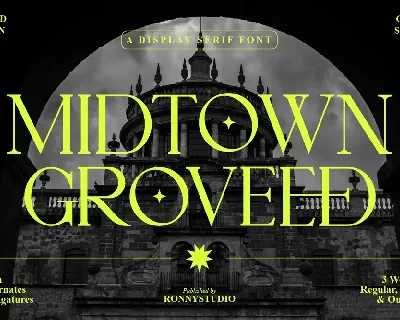 Midtown Groveed font