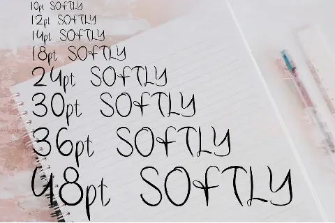 Softly Handwritten font