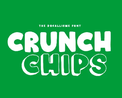 Crunch Chips font