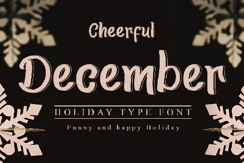 Cheerful December font