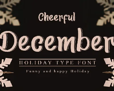 Cheerful December font