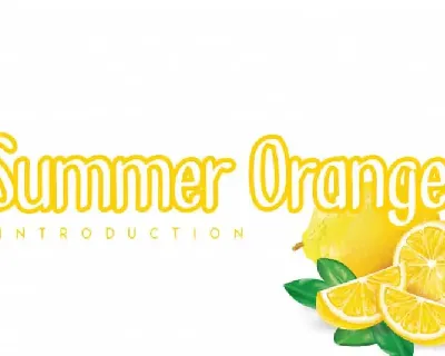 Summer Orange Display font