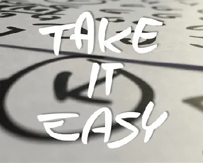 Take it Easy font