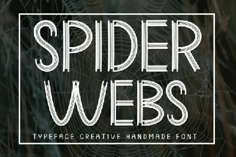 Spider Webs Display font