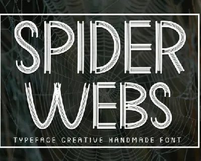 Spider Webs Display font