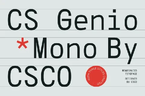 CS Genio Mono font