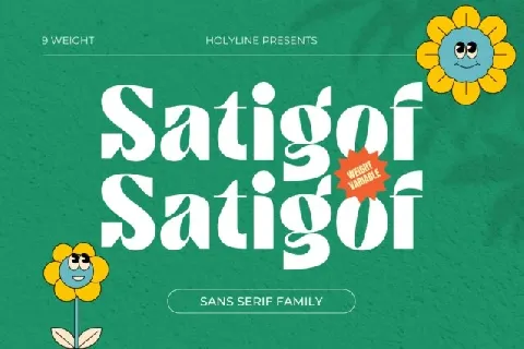 Satigof Family font