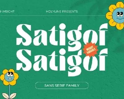 Satigof Family font