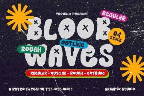 Bloob Waves font