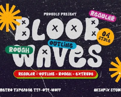 Bloob Waves font