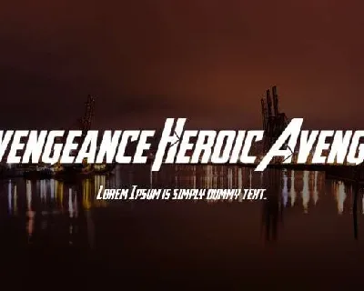 Avengeance Heroic Avenger font