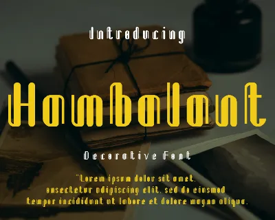 Hambalant font