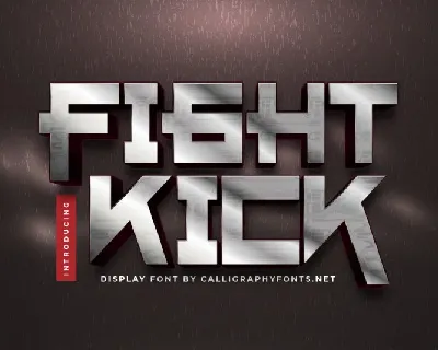 Fight Kick font