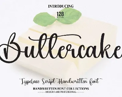 Buttercake font