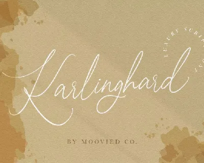 Karlinghard Signature font