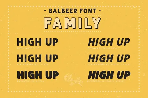 Balbeer Family font