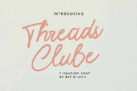 Threads Clube font